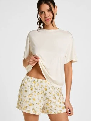 Hunkemöller Komplet Piżamy Daisy Biały