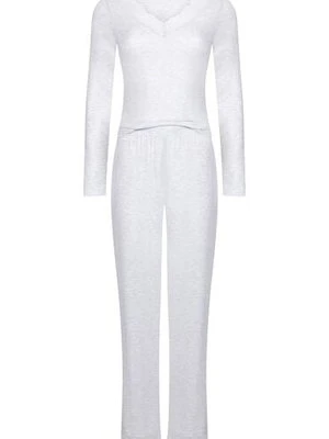 Hunkemöller Koronkowa piżama z długim rękawem Szary