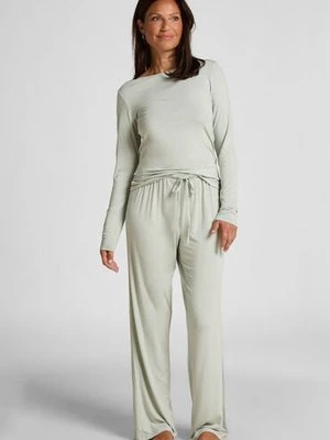 Hunkemöller Koronkowa piżama z długim rękawem Szary