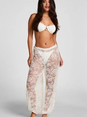Hunkemöller Koronkowe Spodnie Balonowe Sunset Biały
