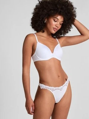 Hunkemöller Koronkowe stringi Secret Biały