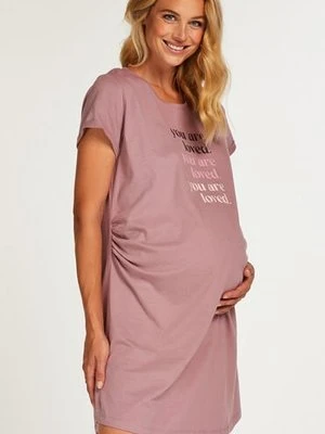 Hunkemöller Koszula nocna ciążowa z krótkimi rękawami Zielony