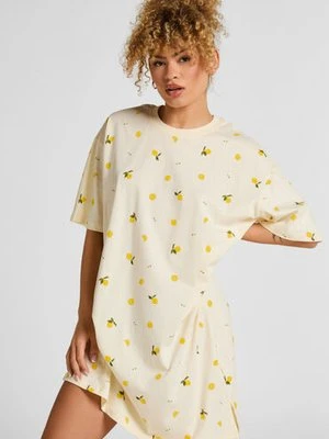 Hunkemöller Koszula nocna z okrągłym dekoltem Biały