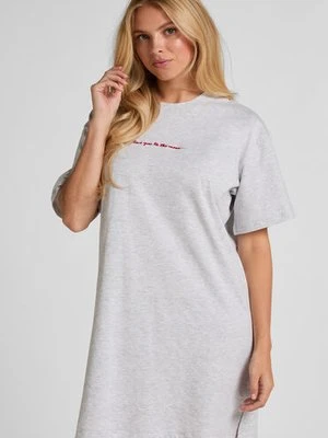 Hunkemöller Koszula nocna z okrągłym dekoltem Szary