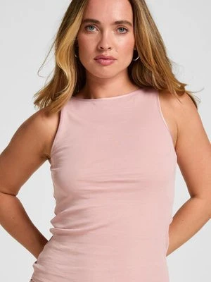 Hunkemöller Koszulka na Ramiączkach Damska Basic Różowy