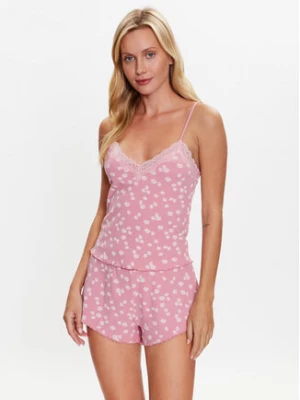 Hunkemöller Koszulka piżamowa 202341 Różowy Basic Fit