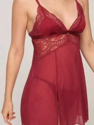 Hunkemöller Koszulka typu babydoll Tosca Czerwony