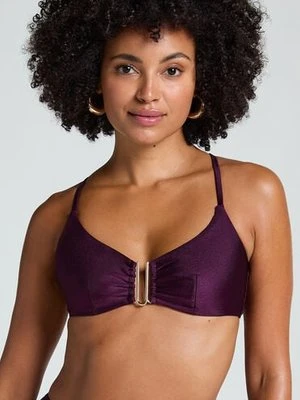 Hunkemöller Krótka góra od bikini Costa Fioletowy