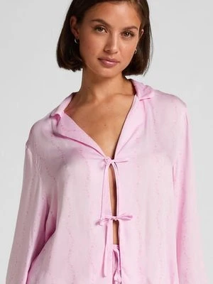 Hunkemöller Kurtka Piżamowa Monchou Różowy