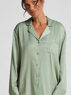 Hunkemöller Kurtka z satyny z długimi rękawami Ayla Zielony