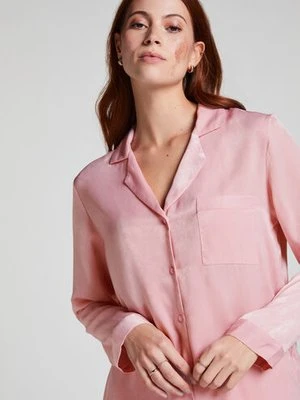 Hunkemöller Kurtka z satyny z długimi rękawami Różowy