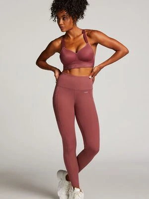 Hunkemöller Legginsy z wysokim stanem HKMX Oh My Squat Różowy