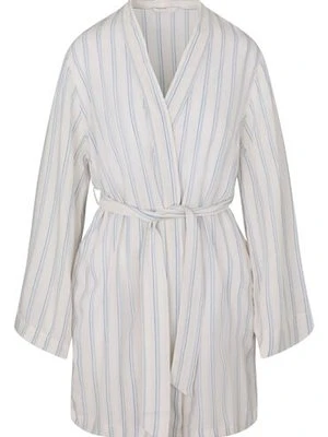 Hunkemöller Lniany Szlafrok Biały