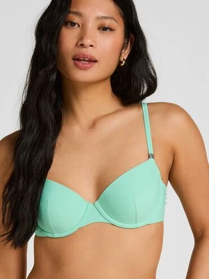 Hunkemöller Luksusowy Biustonosz Bikini z Fiszbinami i Wkładkami Zielony