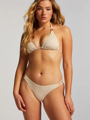 Hunkemöller Majtki Bikini Cheeky Tanga Crochet Biały