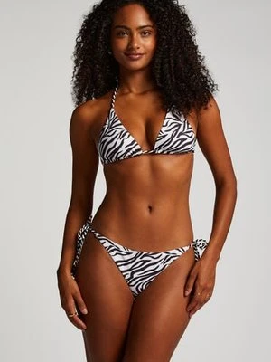 Hunkemöller Majtki Bikini Cheeky Tanga Doha Zebra Biały