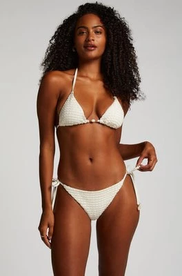 Hunkemöller Majtki Bikini Cheeky Tanga Maui Crochet Biały