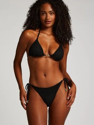 Hunkemöller Majtki Bikini Cheeky Tanga Maui Crochet Czarny