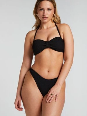 Hunkemöller Majtki Bikini Wysoko Krojona Crinkle Czarny