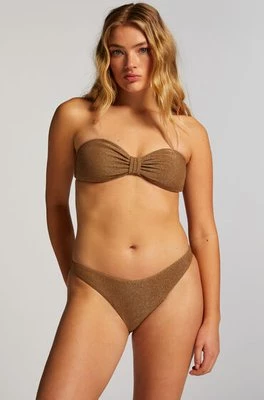 Hunkemöller Majtki Bikini Wysoko Krojona Goldie Shimmer Żółty