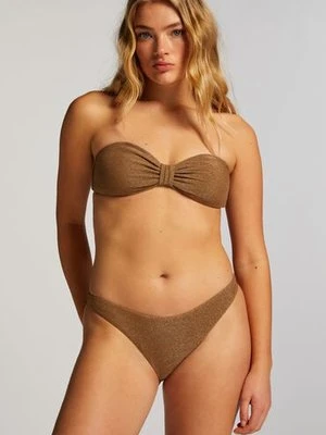 Hunkemöller Majtki Bikini Wysoko Krojona Goldie Shimmer Żółty