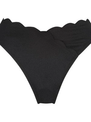 Hunkemöller Majtki Bikini Wysoko Krojona Scallop Czarny