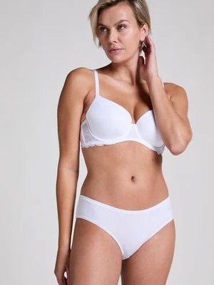 Hunkemöller Majtki Brazylijskie Bawełniane Kira Biały