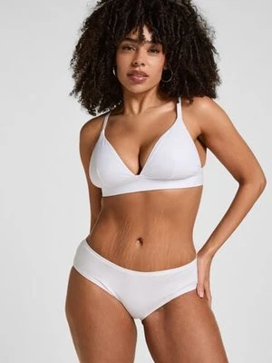 Hunkemöller Majtki Brazylijskie Bawełniane Kira Biały