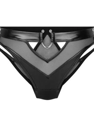 Hunkemöller Majtki brazylijskie z wysokim wycięciem Zelda Czarny