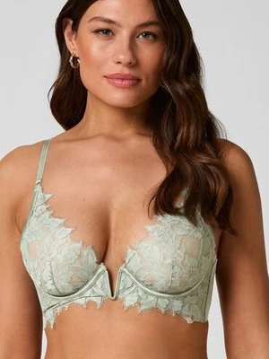 Hunkemöller Malou Biustonosz Usztywniony Bez Wkładek - Koronkowa Bielizna Zielony