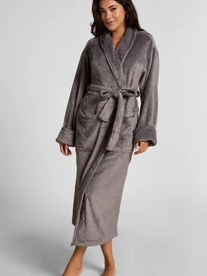 Hunkemöller Miękki szlafrok polarowy Szary