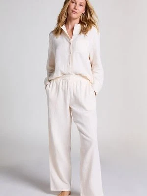 Hunkemöller Muślinowe spodnie Biały