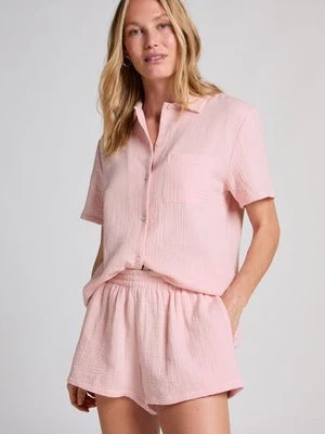 Hunkemöller Muślinowe szorty Różowy