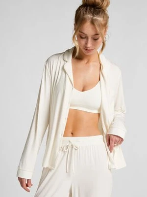 Hunkemöller Narzutka Essential z dżerseju z długim rękawem Biały