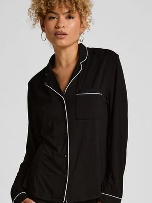 Hunkemöller Narzutka Essential z dżerseju z długim rękawem Czarny