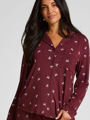 Hunkemöller Narzutka Essential z dżerseju z długim rękawem Fioletowy