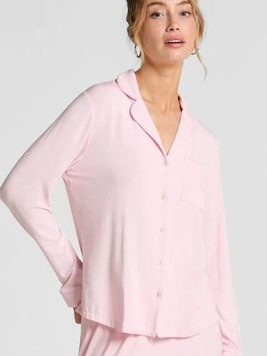 Hunkemöller Narzutka Essential z dżerseju z długim rękawem Różowy