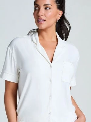 Hunkemöller Narzutka Essential z dżerseju z krótkim rękawem Biały