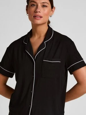 Hunkemöller Narzutka Essential z dżerseju z krótkim rękawem Czarny