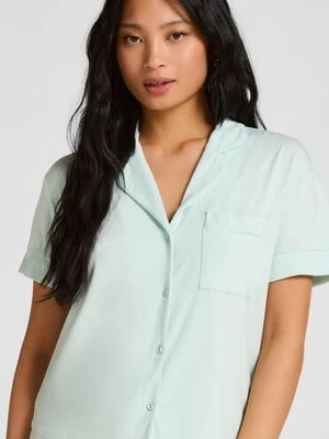 Hunkemöller Narzutka Essential z dżerseju z krótkim rękawem Niebieski