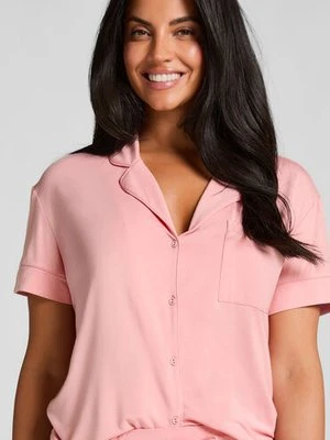 Hunkemöller Narzutka Essential z dżerseju z krótkim rękawem Różowy