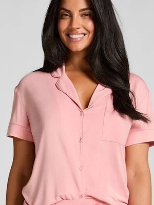 Hunkemöller Narzutka Essential z dżerseju z krótkim rękawem Różowy