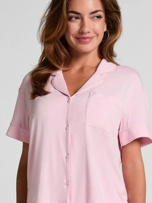 Hunkemöller Narzutka Essential z dżerseju z krótkim rękawem Różowy