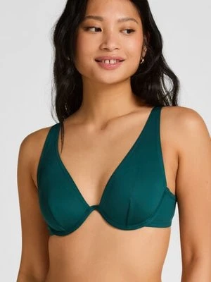 Hunkemöller Neoprenowy top od bikini Zielony