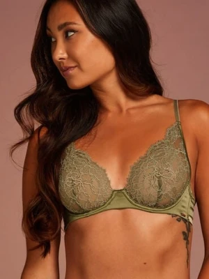 Hunkemöller Nieuformowany biustonosz z fiszbinami Cecile Zielony