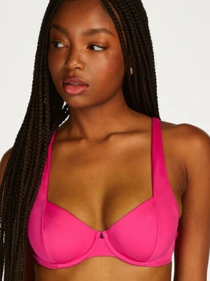 Hunkemöller Nieusztywniana góra od bikini z fiszbinami Florida Różowy