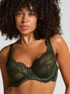 Hunkemöller Nieusztywniany biustonosz Amara z fiszbinami Zielony