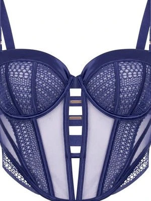 Hunkemöller Nieusztywniany biustonosz bez fiszbinów Missy Niebieski
