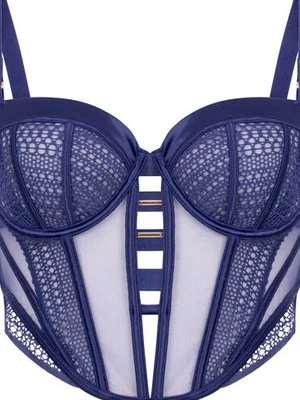 Hunkemöller Nieusztywniany biustonosz bez fiszbinów Missy Niebieski