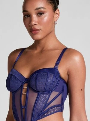Hunkemöller Nieusztywniany biustonosz bez fiszbinów Missy Niebieski